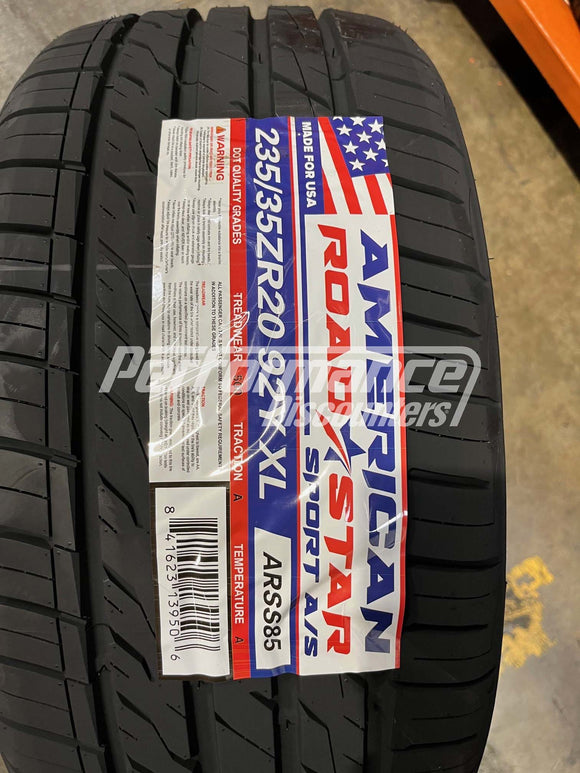 235/35ZR20 American Roadstar Sport A/S 92Y BSW XL 235 35 20 2353520