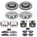 PowerStop OE Stock Replacement Low-Dust Ceramic Brake Pad, Rotor and Caliper Kit