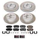PowerStop Semi-Coated Rotor and Low-Dust Ceramic Brake Pad Kit