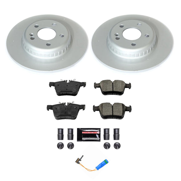 PowerStop Genuine Geomet Coated Rotor and Carbon-Fiber Ceramic Brake Pad Kit