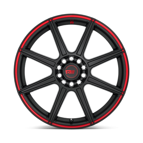 18X8 Motegi MR142 CS8 S-BLK RED 5X114.3/5X120 ET45 wheel/rim