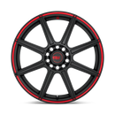 18X8 Motegi MR142 CS8 S-BLK RED 5X114.3/5X120 ET45 wheel/rim