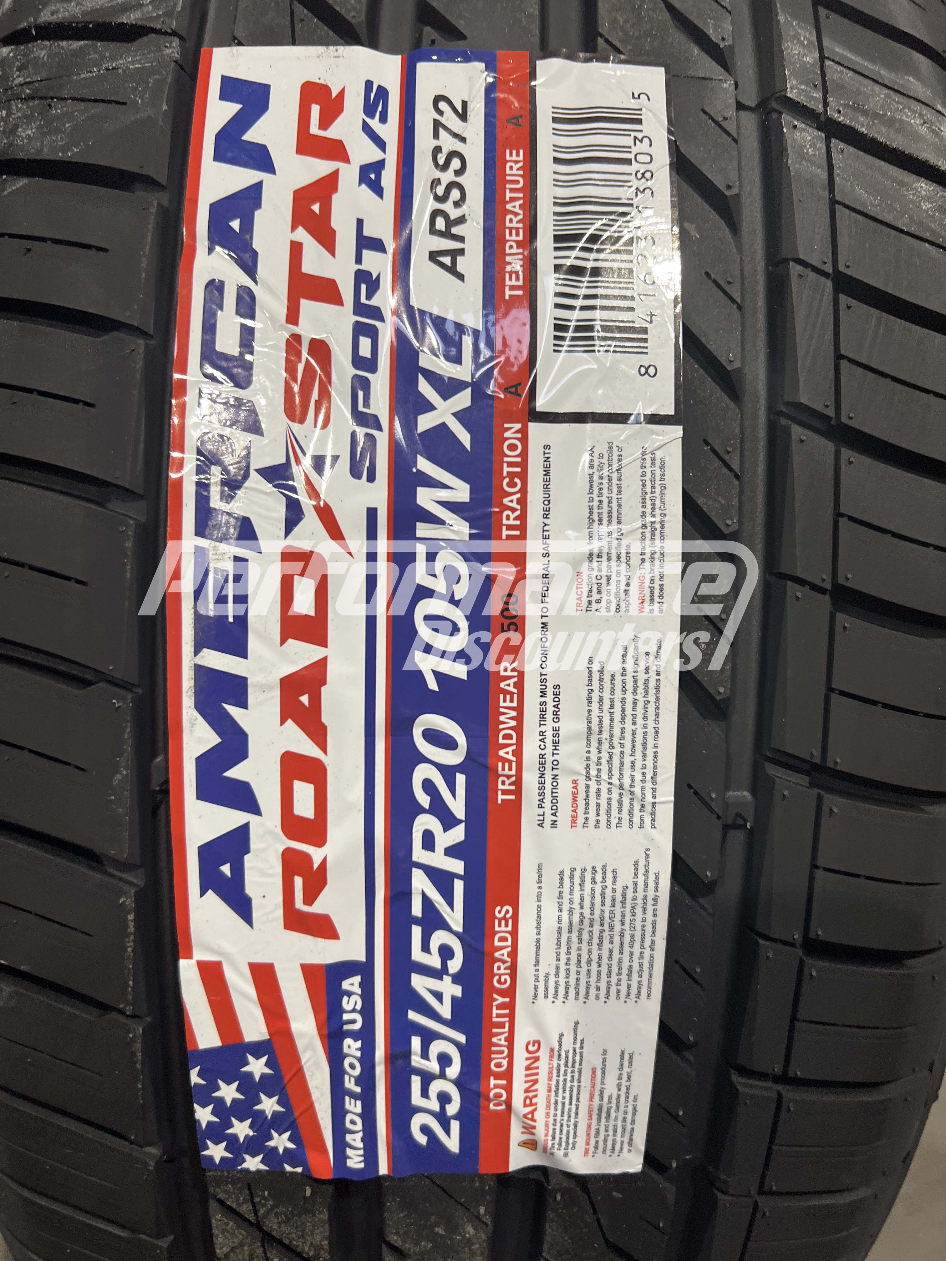 American Roadstar Sport AS Tire(s) 255/45R20 105W SL BSW 255 45 20 2554520