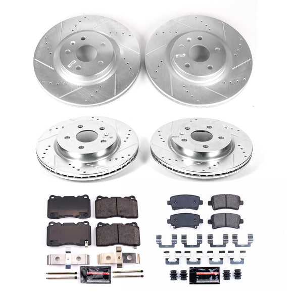 PowerStop Z23 Daily Driver Carbon-Fiber Ceramic Brake Pad and Drilled & Slotted
