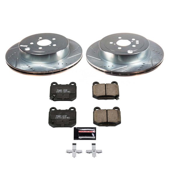 PowerStop Z23 Daily Driver Carbon-Fiber Ceramic Brake Pad and Drilled & Slotted