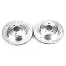 PowerStop Evolution Drilled Slotted Rotors Pair Rear For Dodge Magnum