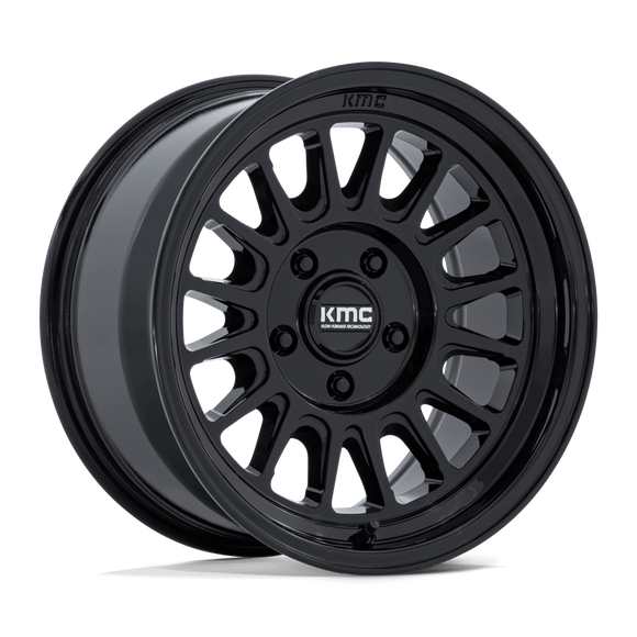 18x9 KMC KM733 Impact FFT Gloss Black 8x165.1 ET18 CB125.1 Wheel Rim