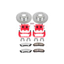 PowerStop Z36 Truck and SUV Ceramic Brake Pad, Drilled & Slotted Rotor, and Cali