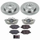 PowerStop OE Stock Replacement Low-Dust Ceramic Brake Pad, Rotor and Caliper Kit