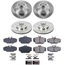 PowerStop OE Stock Replacement Low-Dust Ceramic Brake Pad and Rotor Kit
