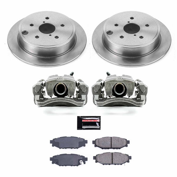 PowerStop OE Stock Replacement Low-Dust Ceramic Brake Pad, Rotor and Caliper Kit