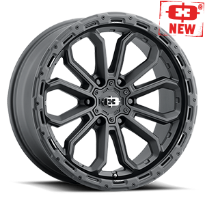 17x8 Vision 405 Korupt Satin Black 5x108 5x4.25 ET30 Wheel Rim