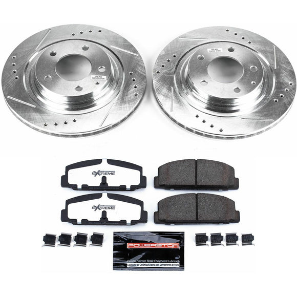 PowerStop Z26 Street Performance Ceramic Brake Pad and Drilled & Slotted Rotor K