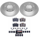PowerStop Genuine Geomet Coated Rotor and Carbon-Fiber Ceramic Brake Pad Kit