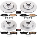 PowerStop Genuine Geomet Coated Rotor and Low-Dust Ceramic Brake Pad Kit