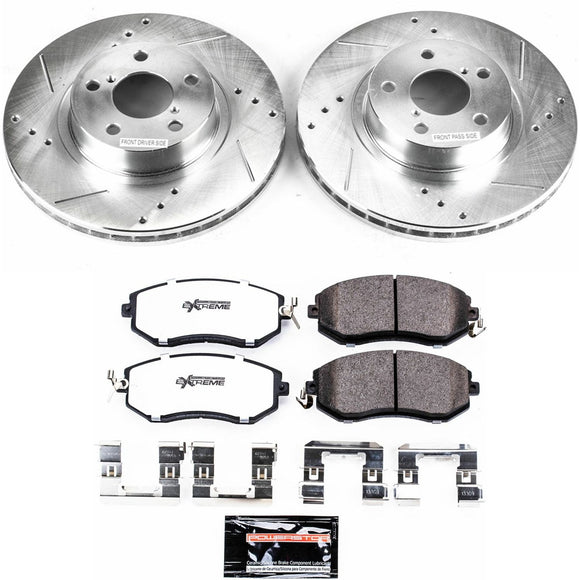 PowerStop Z26 Street Performance Ceramic Brake Pad and Drilled & Slotted Rotor K