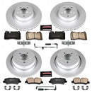 PowerStop Genuine Geomet Coated Rotor and Carbon-Fiber Ceramic Brake Pad Kit