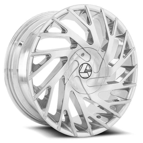 28x9.5 Azara AZA-505 Chrome 6x135/139.7 ET25 wheel/rim