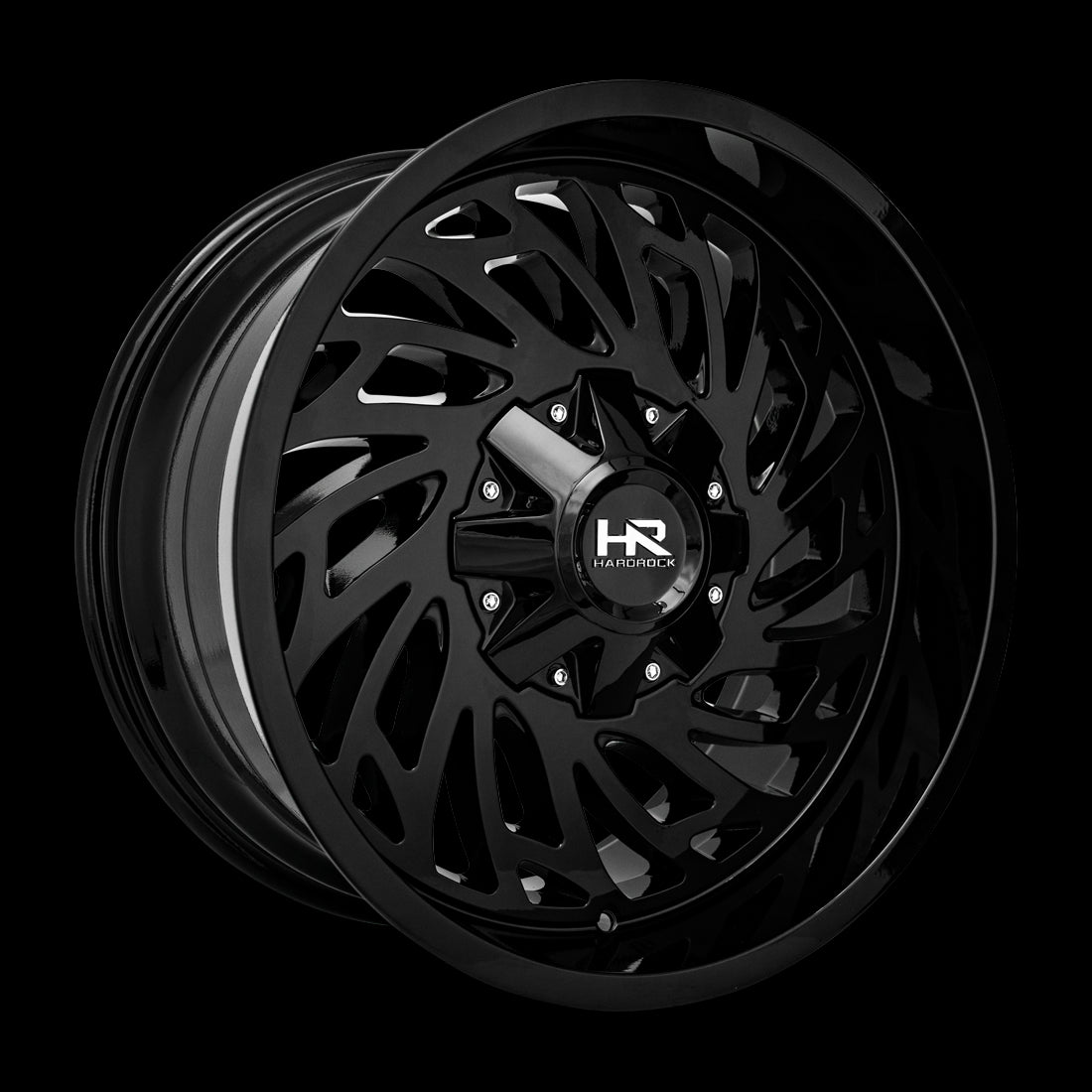 20x10 Hardrock Attack Gloss Black 5x127/139.7 ET-19 wheel/rim - 0