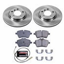 PowerStop OE Stock Replacement Low-Dust Ceramic Brake Pad and Rotor Kit
