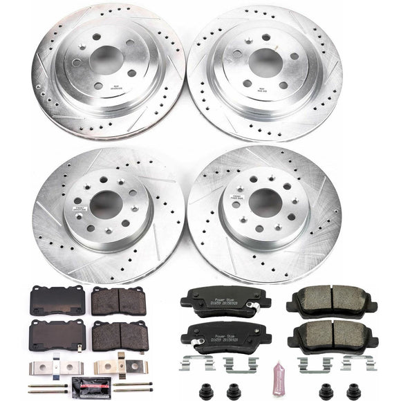 PowerStop Z23 Daily Driver Carbon-Fiber Ceramic Brake Pad and Drilled & Slotted