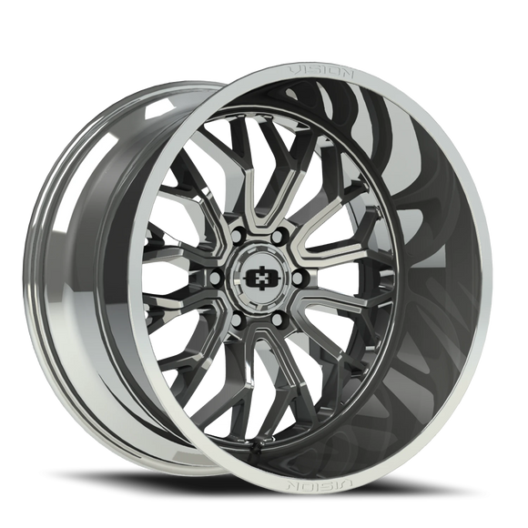 20x9 Vision 402 Riot Chrome Wheel 6x139.7 ET12 CB106.2