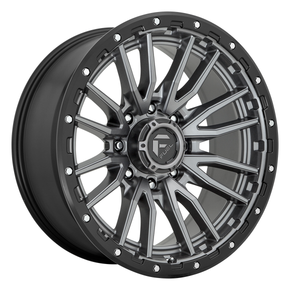 17x9 Fuel Off-Road D680 Rebel Matte Gun Metal Black Bead Ring 5x127 ET1 Wheel