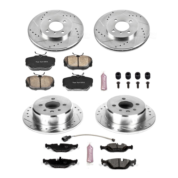 PowerStop Z23 Daily Driver Carbon-Fiber Ceramic Brake Pad and Drilled & Slotted