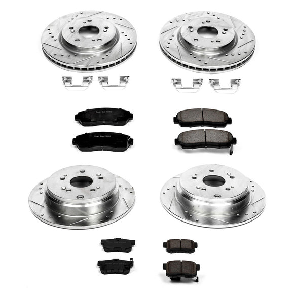 PowerStop Z23 Daily Driver Carbon-Fiber Ceramic Brake Pad and Drilled & Slotted