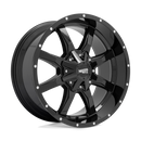 20X10 Moto Metal MO970 Gloss Black With Milled Lip 8X170 ET-24 wheel/rim-1