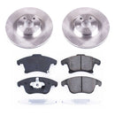 PowerStop OE Stock Replacement Low-Dust Ceramic Brake Pad and Rotor Kit