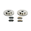 PowerStop OE Stock Replacement Low-Dust Ceramic Brake Pad and Rotor Kit