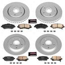 PowerStop Genuine Geomet Coated Rotor and Low-Dust Ceramic Brake Pad Kit