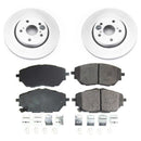 PowerStop Genuine Geomet Coated Rotor and Low-Dust Ceramic Brake Pad Kit