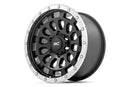 17x8.5 Rough Country 87 Series Black/Machined Wheel 6x5.5 ET0 CB4.173