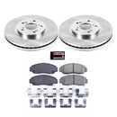 PowerStop OE Stock Replacement Low-Dust Ceramic Brake Pad and Rotor Kit