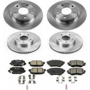 PowerStop OE Stock Replacement Low-Dust Ceramic Brake Pad and Rotor Kit