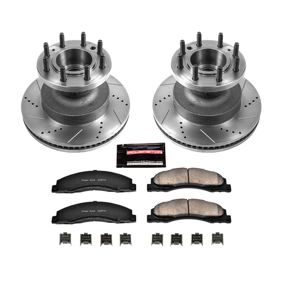 PowerStop Z23 Daily Driver Carbon-Fiber Ceramic Brake Pad and Drilled & Slotted