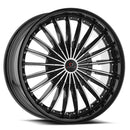 22x9.5 Cavallo CLV-32 Gloss Black & Machined 6x135/139.7 ET25 wheel/rim