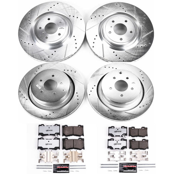 PowerStop Z26 Street Performance Ceramic Brake Pad and Drilled & Slotted Rotor K