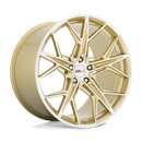 19X9 Cray HAMMERHEAD Gloss Gold W/ Mirror Cut Face 5X120 ET38 wheel/rim