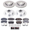 PowerStop Genuine Geomet Coated Rotor and Low-Dust Ceramic Brake Pad Kit