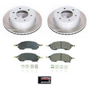 PowerStop Semi-Coated Rotor and Low-Dust Ceramic Brake Pad Kit