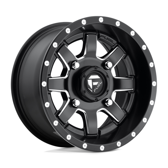 14X7 Fuel UTV D538 Maverick Matte Black Milled 4X110 ET13 wheel/rim
