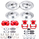 PowerStop Z26 Street Performance Ceramic Brake Pad, Drilled Slotted Rotor, and C