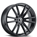 22x8.5 Kraze Lusso Gloss Black 5x114.3 ET38 CB72.62 Wheel Rim