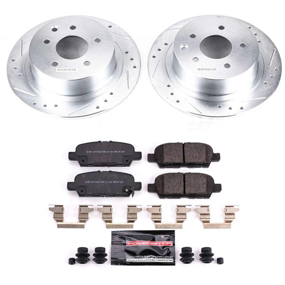 PowerStop Z23 Daily Driver Carbon-Fiber Ceramic Brake Pad and Drilled & Slotted