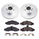 PowerStop Genuine Geomet Coated Rotor and Low-Dust Ceramic Brake Pad Kit