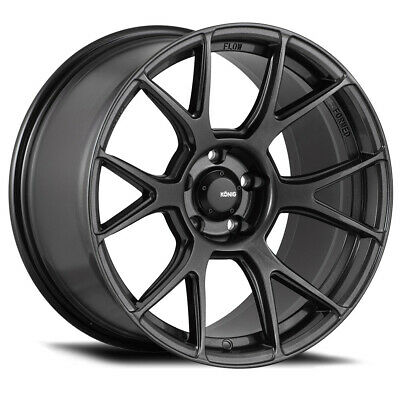 18x8.5 Konig Ampliform Dark Metallic Graphite 5x112 ET43 Wheel Rim