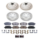 PowerStop Semi-Coated Rotor and Low-Dust Ceramic Brake Pad Kit
